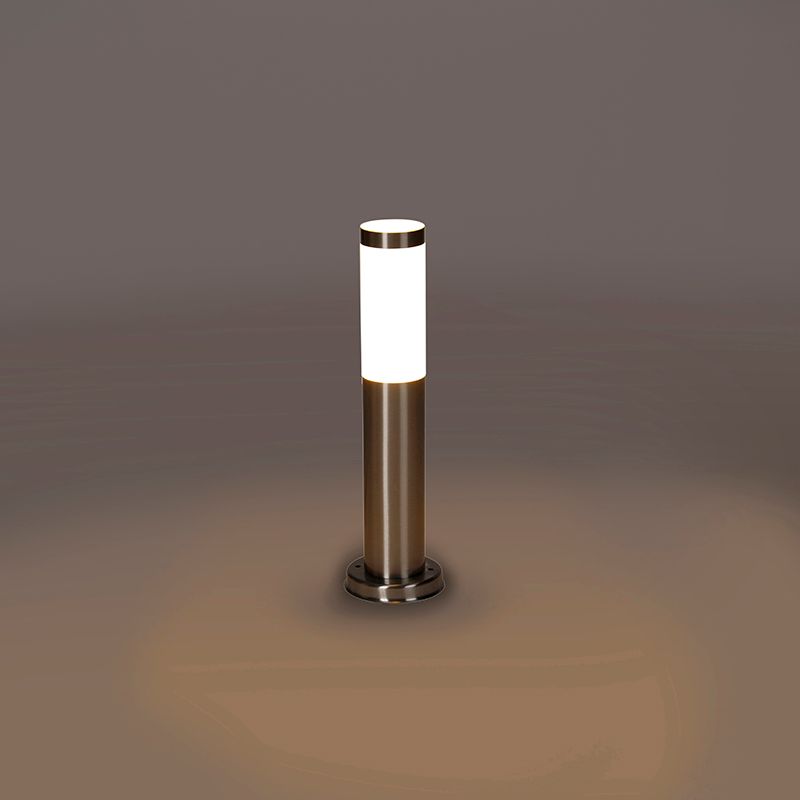 Moderne buitenlamp paal staal 45 cm IP44 - Rox