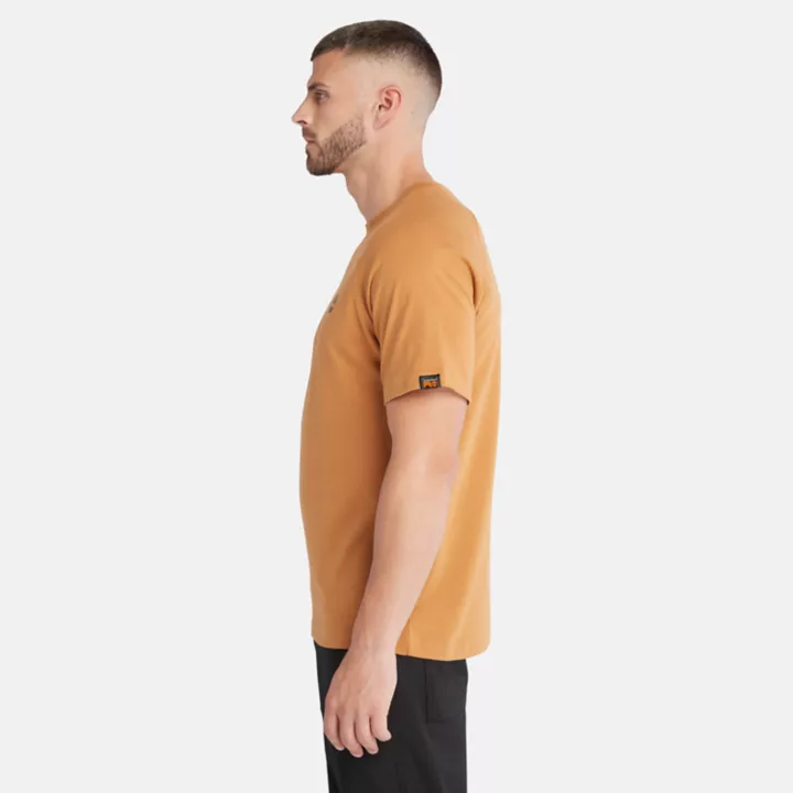T-shirt à logo réfléchissant Timberland PRO Core pour homme en jaune foncé