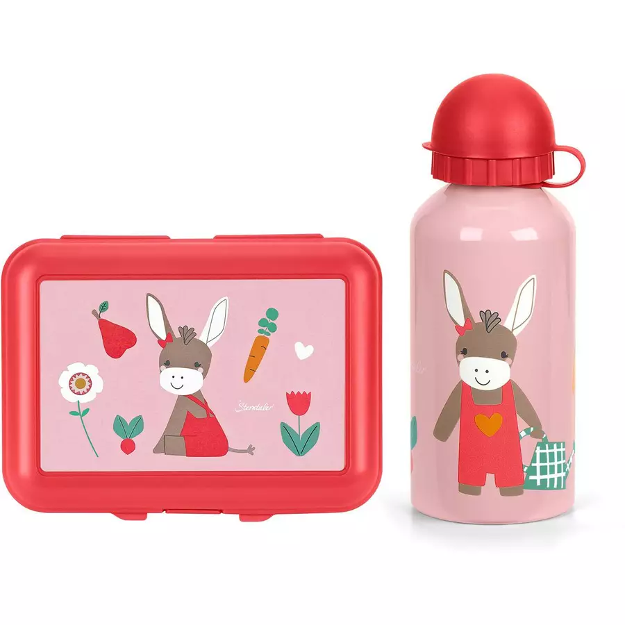 Sterntaler Kinder Rucksack 3er Set dunkelrot