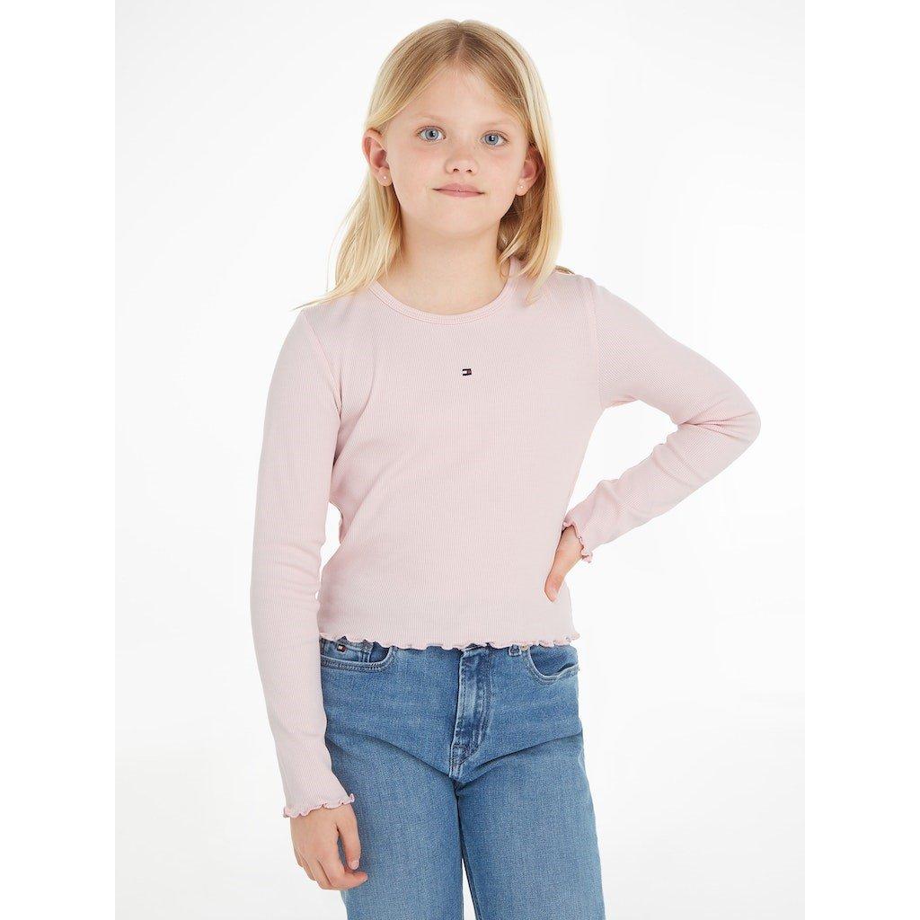 Tommy Hilfiger Essential Ribbed Short Sleeve Top Juniors