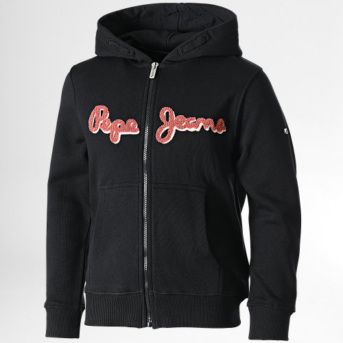 Sweat Zippé Capuche Enfant Lamonty PB581424 Noir