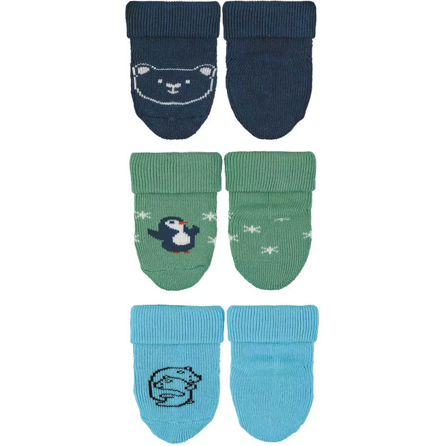 Sterntaler Erstlingssöckchen 3er-Pack Bär marine