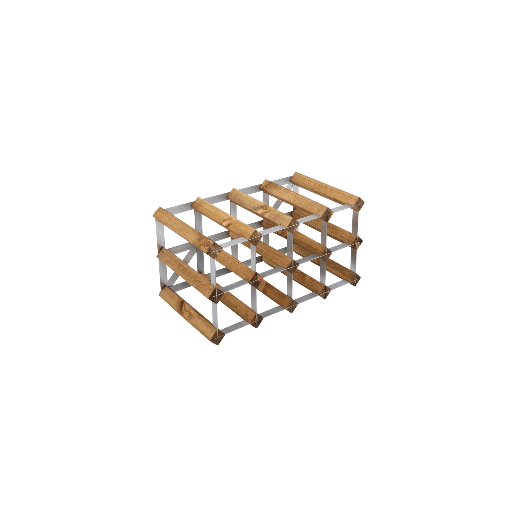 Traditional Wine Rack  Vinreol, 12 flasker - lys eg