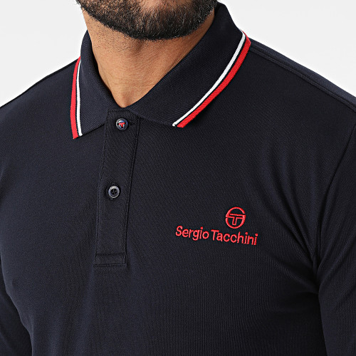 Polo Manches Courtes Reed 39881 Bleu Marine Rouge