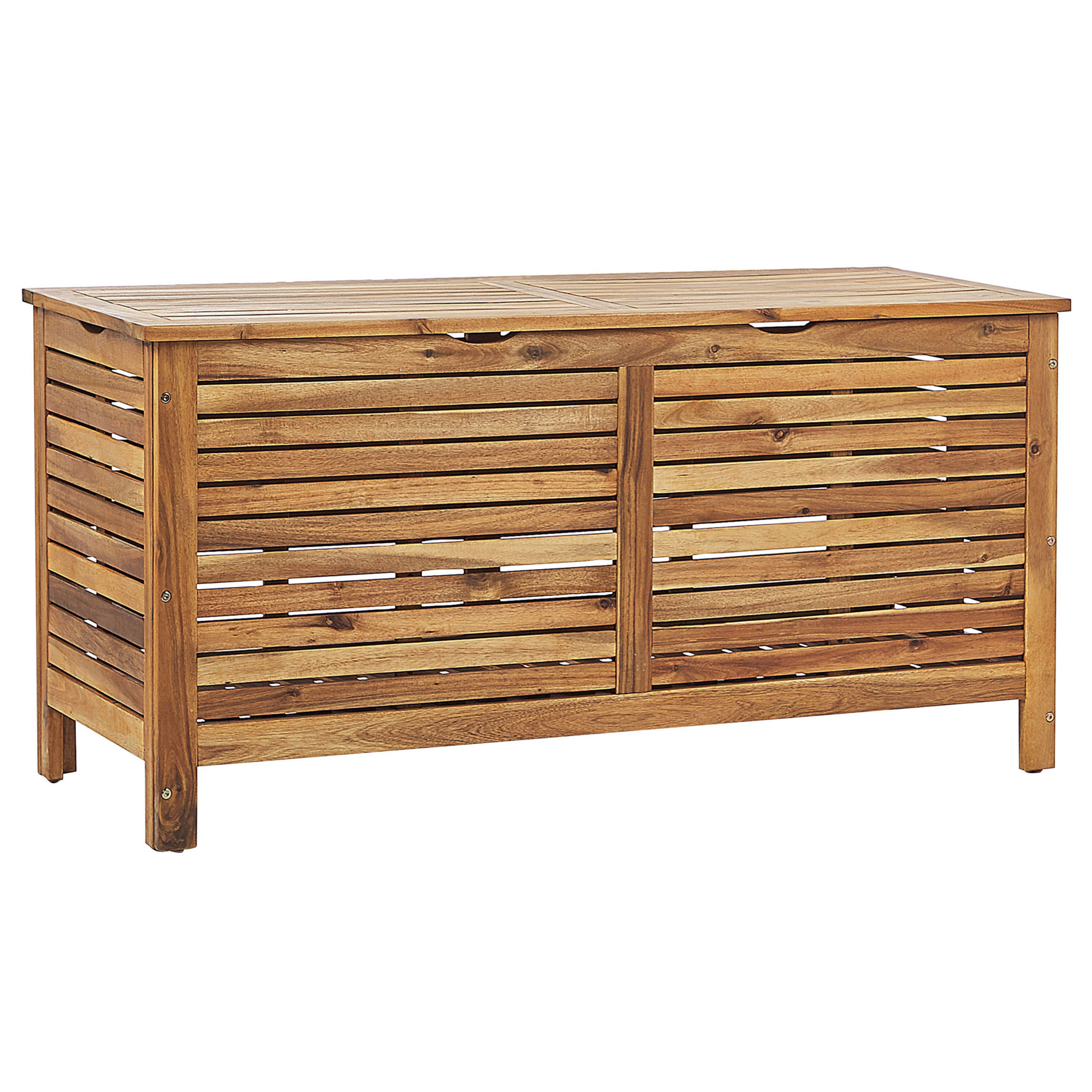Beliani - RIVIERA - Kussenbox - Lichtbruin - 130 cm - Acaciahout