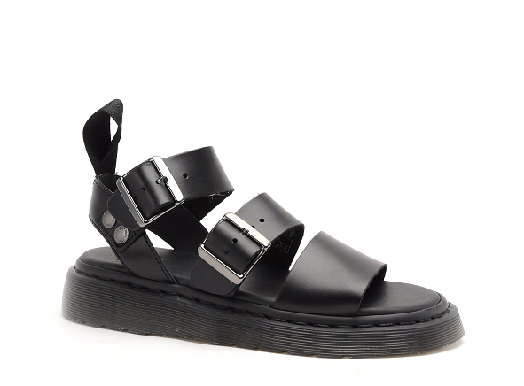 Dr martens nu pieds plats femme gryphon noir