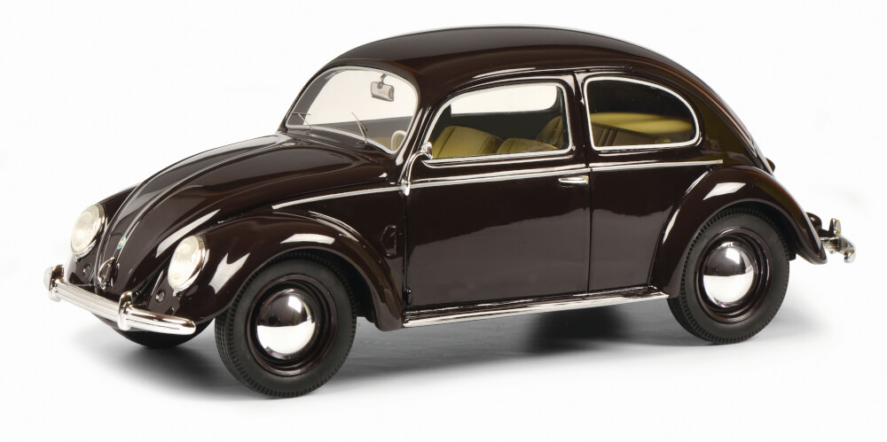 Schuco VW Brezelkäfer dunkelrot 1:18
