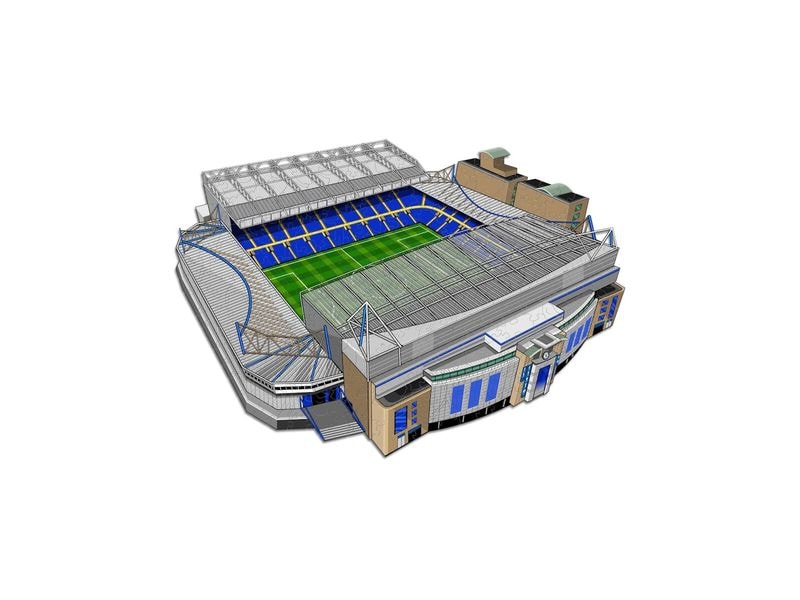 Iconic Puzzle Chelesea FC – Stamford Bridge Stadium Offizielles Holzpuzzle, Grösse M