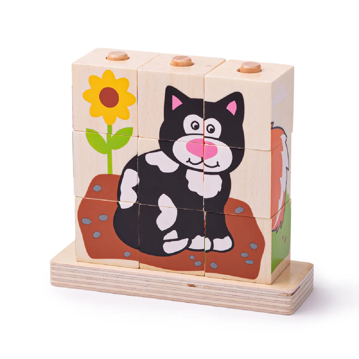 Bigjigs Toys Puzzle empilable animaux