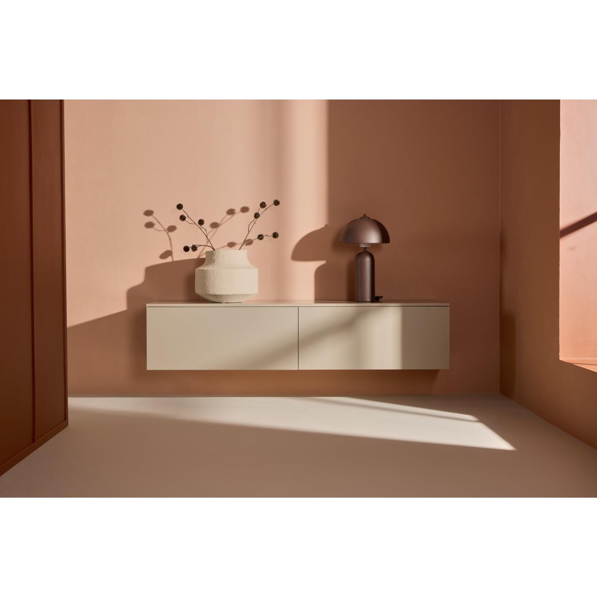 Svea - Santo zwevend TV-meubel - 160 cm - beige