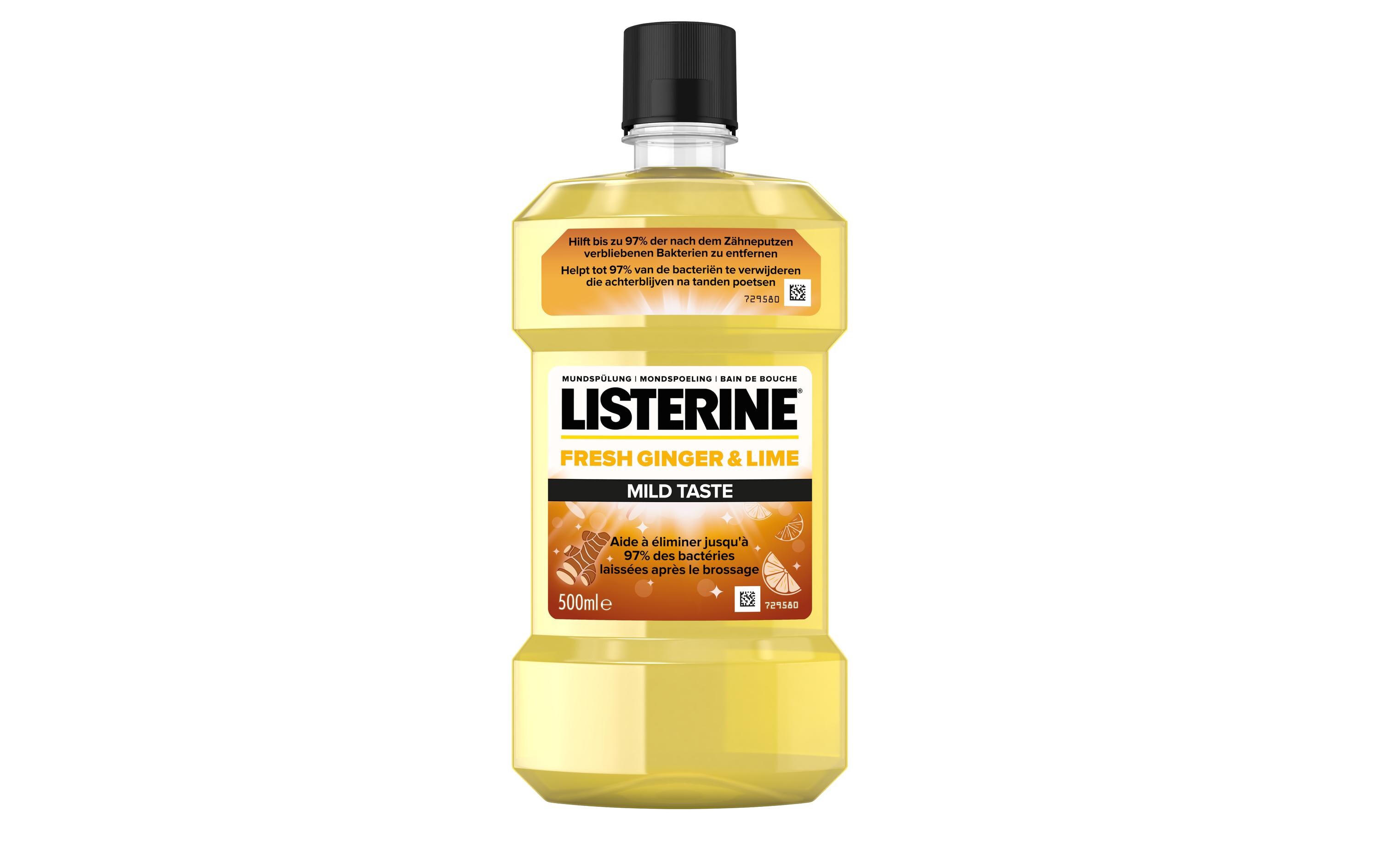 Mundspülung Fresh Ginger & Lime 500 mlMundwasser mit erfrischendem Ingwergeschmack