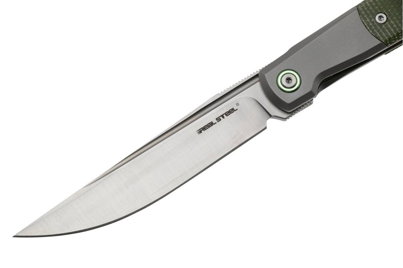 Real Steel Barlow RB-7 7891 CPM S35VN, Green Micarta zakmes, Ostap Hel design
