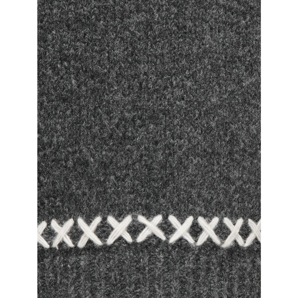 Køb kids ONLY Dark Grey Melange Amanda Life O-Neck Detail Strik Bluse