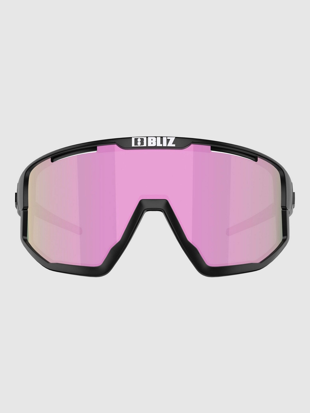 BLIZ Active Eyewear Fusion Small Matt Black Sunglasses brown w rose multi