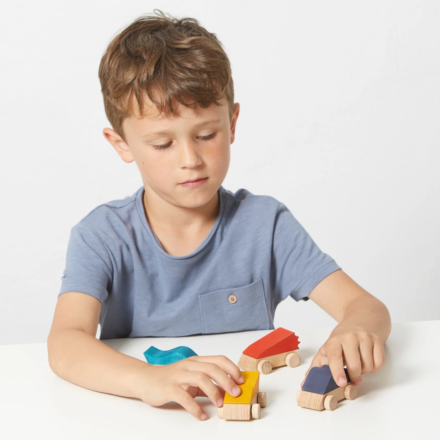 Montessori® Pack 4 Superwagen mehrfarbig