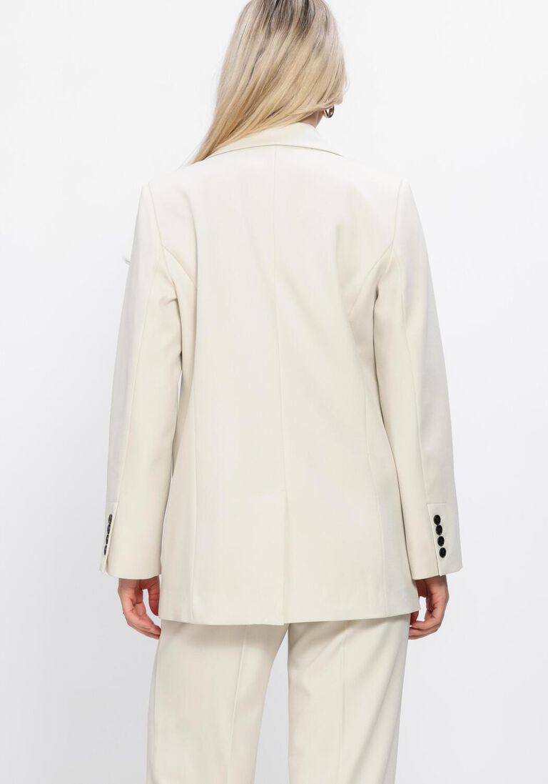 beige haute l'amitié blazers premiere hook blazer