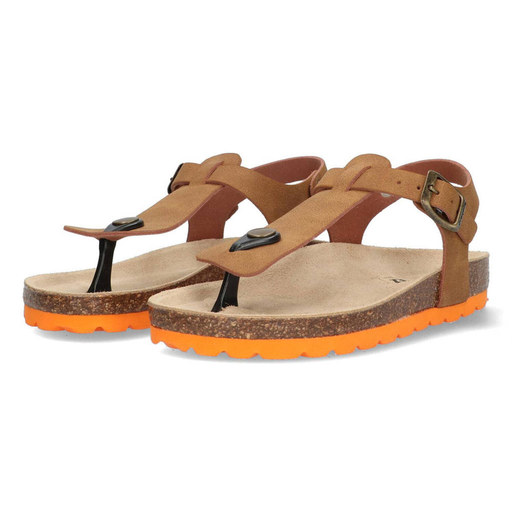 Braqeez Sammy Spainsandalen cognac
