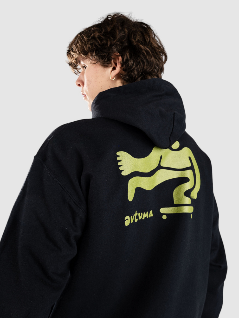 Autumn Headwear Roll Hoodie black
