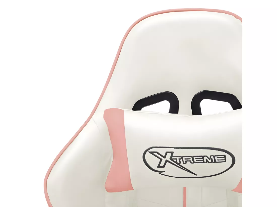 Chaise de jeu Blanc et rose Cuir artificiel