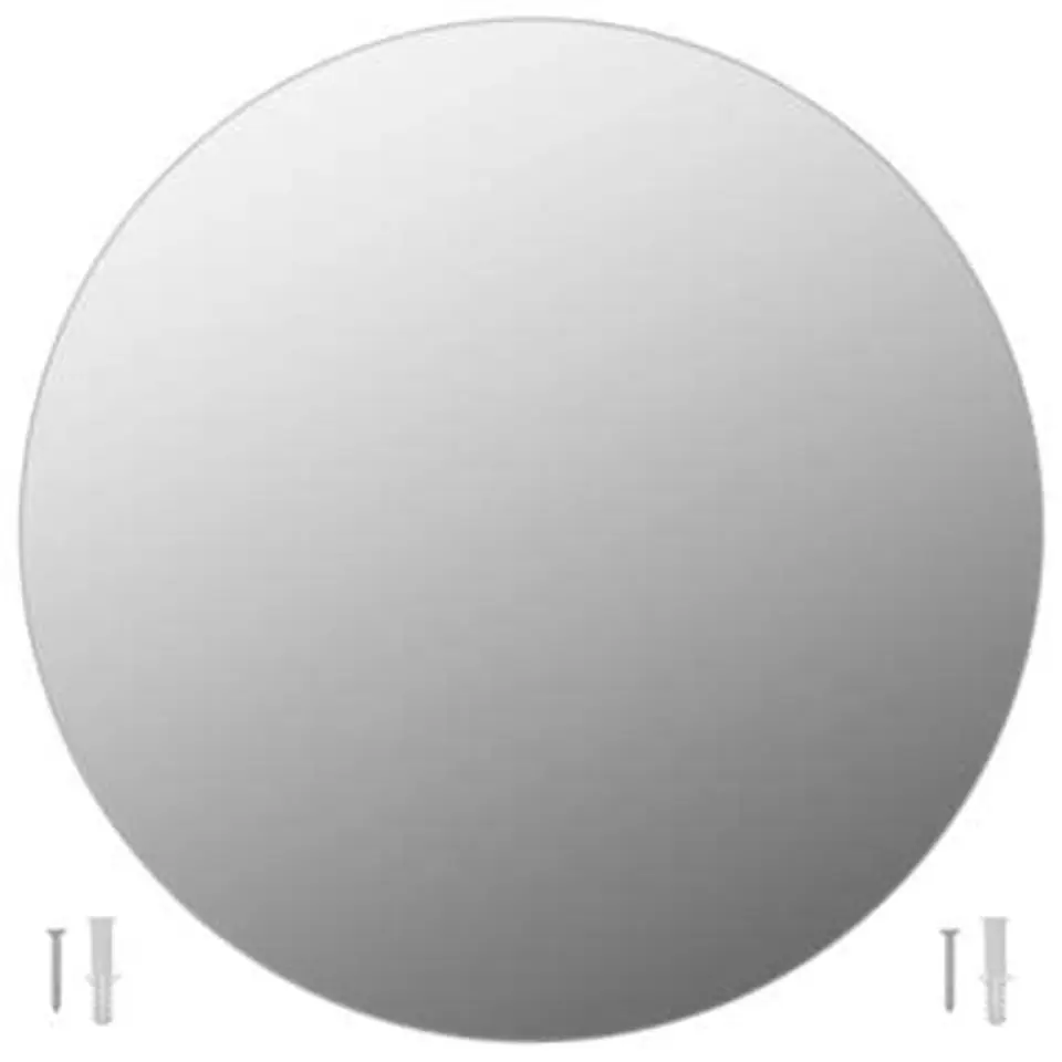 vidaXL - Wandspiegel - Zilver - Glas - Φ 60 cm