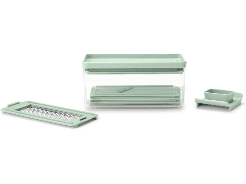 Brabantia Handreibe Tasty  5-telig, Grün/Transparent Hobel und Reibeset