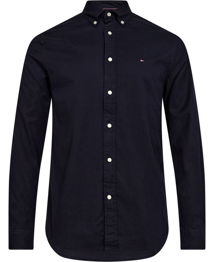 Tommy Hilfiger FLEX BRUSHED SOLID RF SHIRT Desert sky