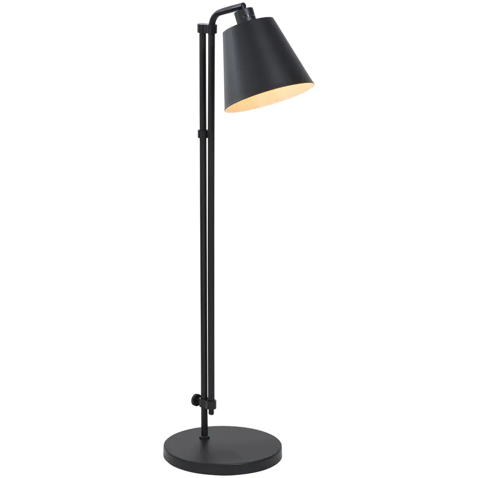 Vloerlamp Xemm - zwart metaal - E27 - 110x30xØ25 cm