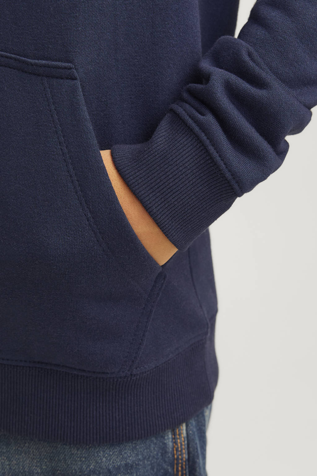 JACK & JONES hoodie JCOOUTDOOR donkerblauw