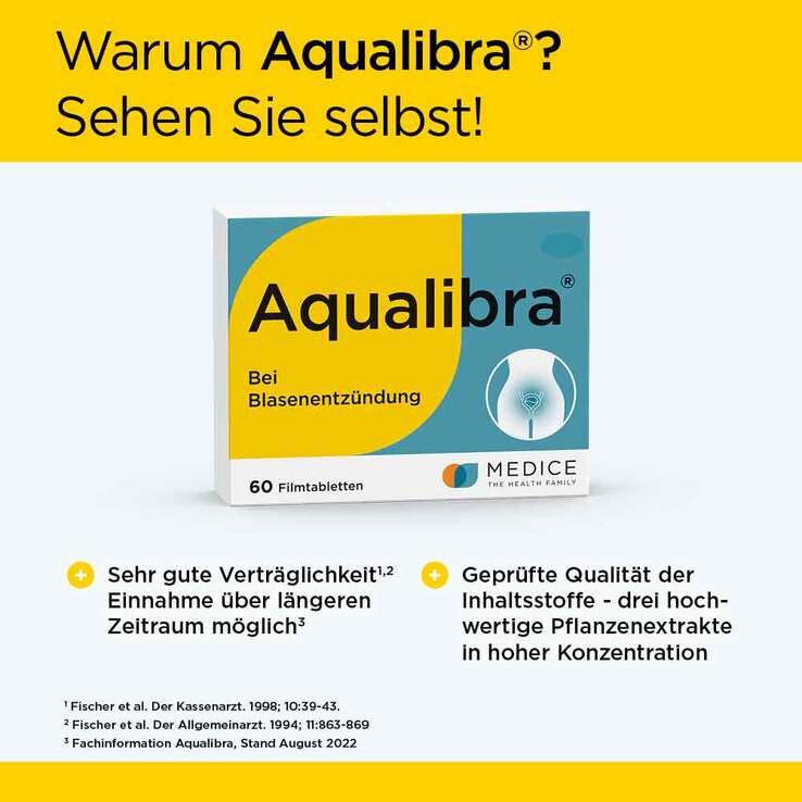 Aqualibra® Filmtabletten bei Harnwegsinfekten, 60 St