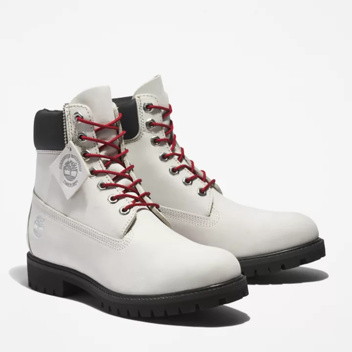 Bottine 6-inch Timberland Premium para homem em branco