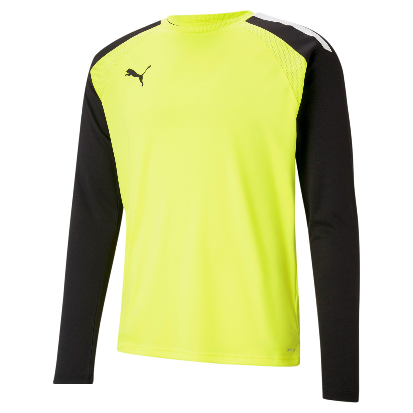 PUMA teamPACER Keepersshirt Lange Mouwen Geel Zwart Wit