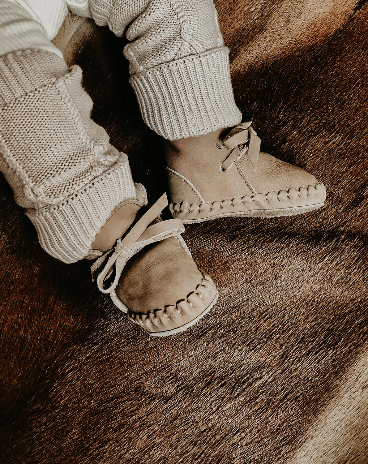 Krabbelschuhe PINA CLASSIC gefüttert in truffle