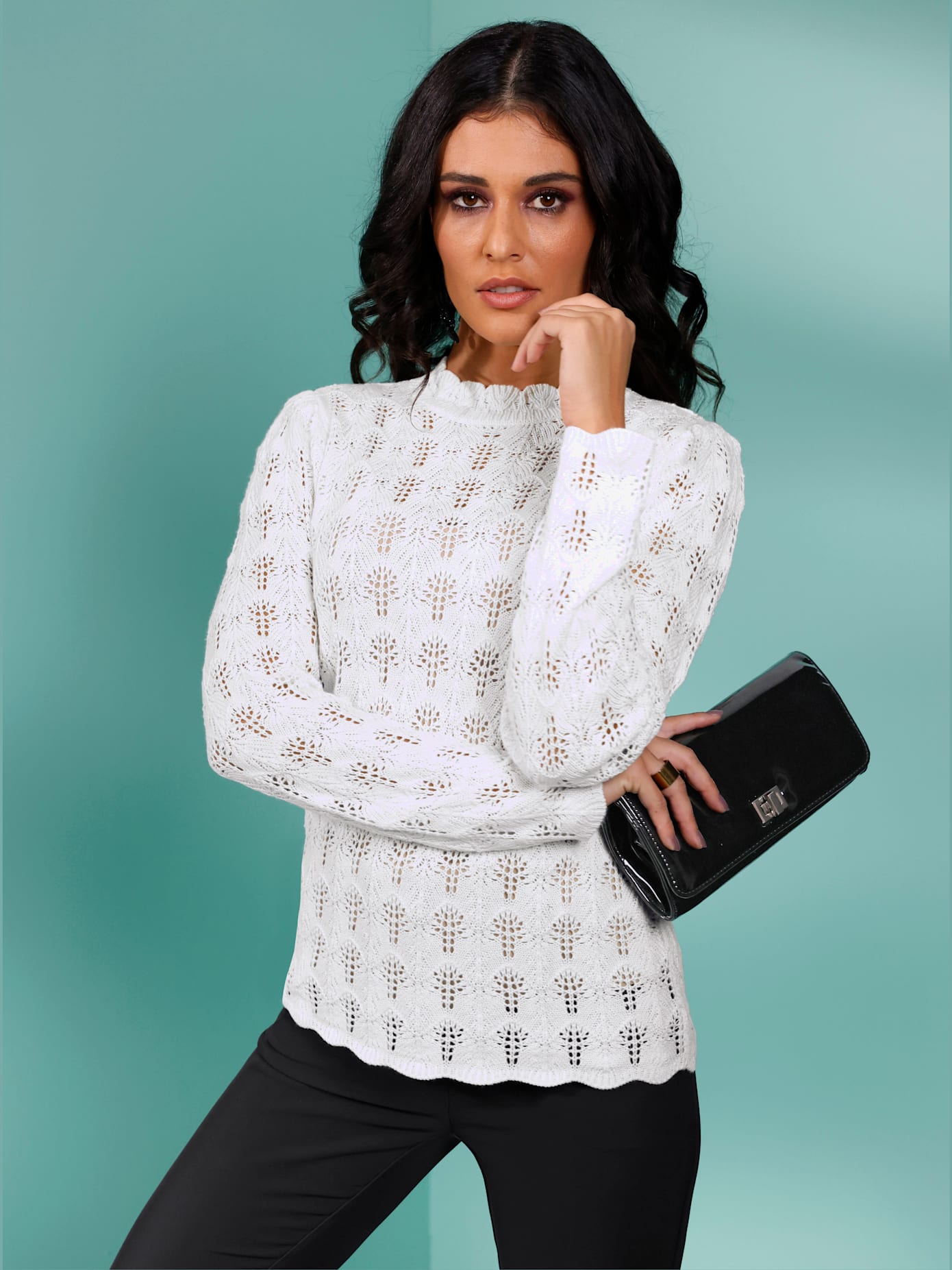 Pull mélange modal-soie