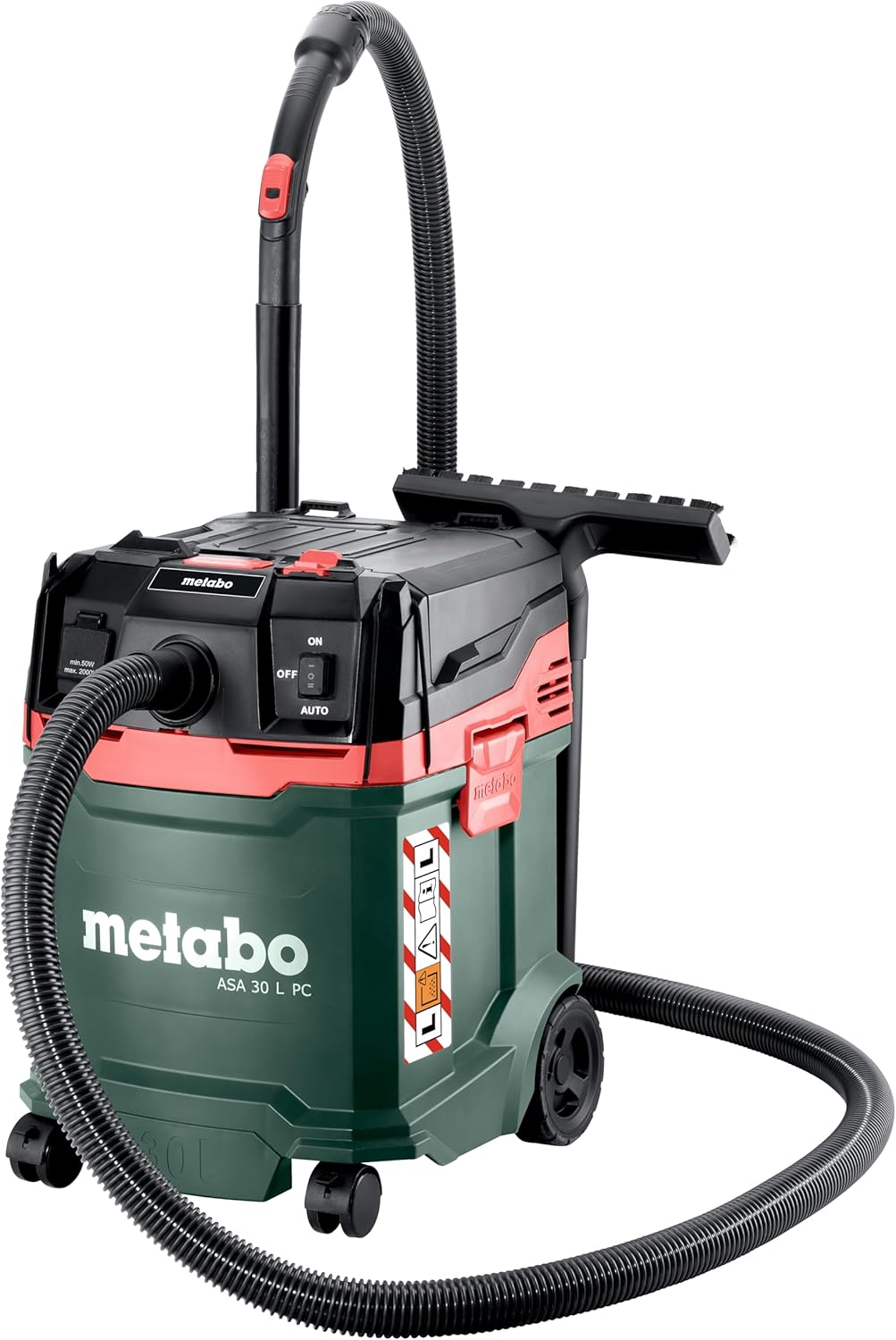 metabo ASA 30 L PC Allessauger – 602086000 – Nass-/Trockensauger mit integrierter Filterabreinigung – 5,5 m Kabellänge
