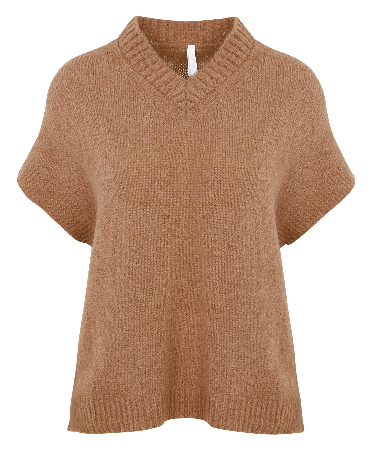 Pull ample à col V| Marron