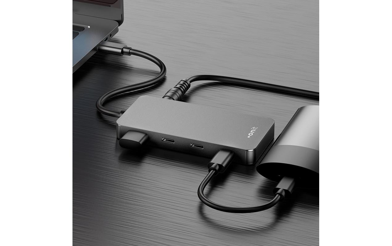 USB-C-Hub 4CLeichter und kompakter Hub mit 4 USB-C-Ports