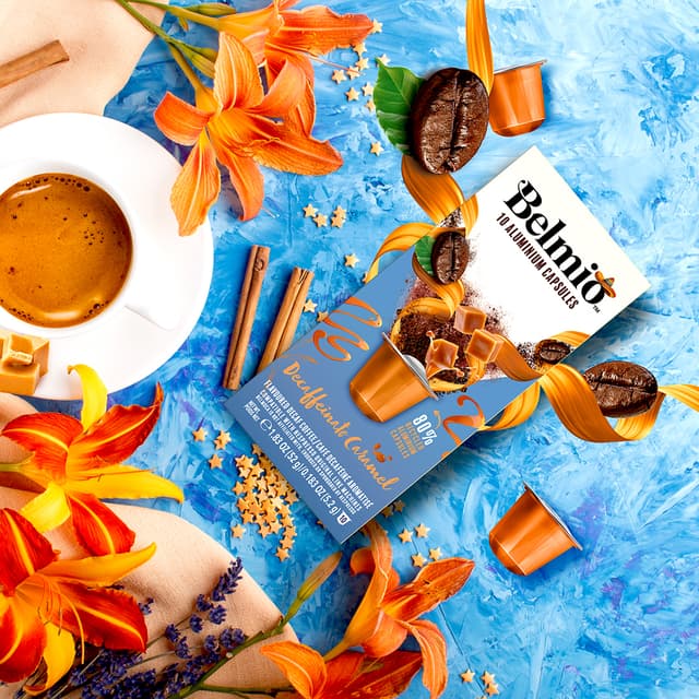 Belmio Decaffeinato Caramel kapsler til Nespresso (10 stk.)