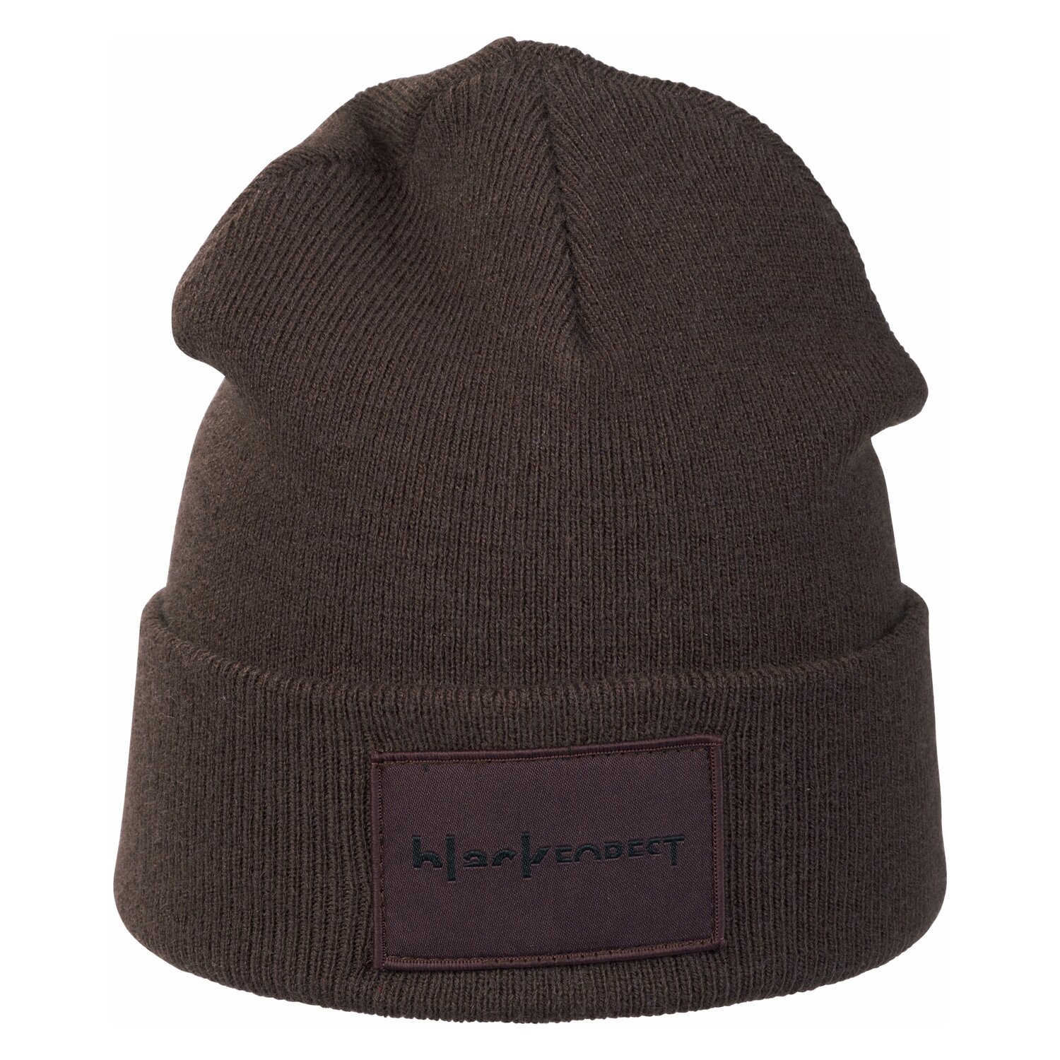 black forest Strickmütze mit Logopatch  - chocolate - Einheitsgröße