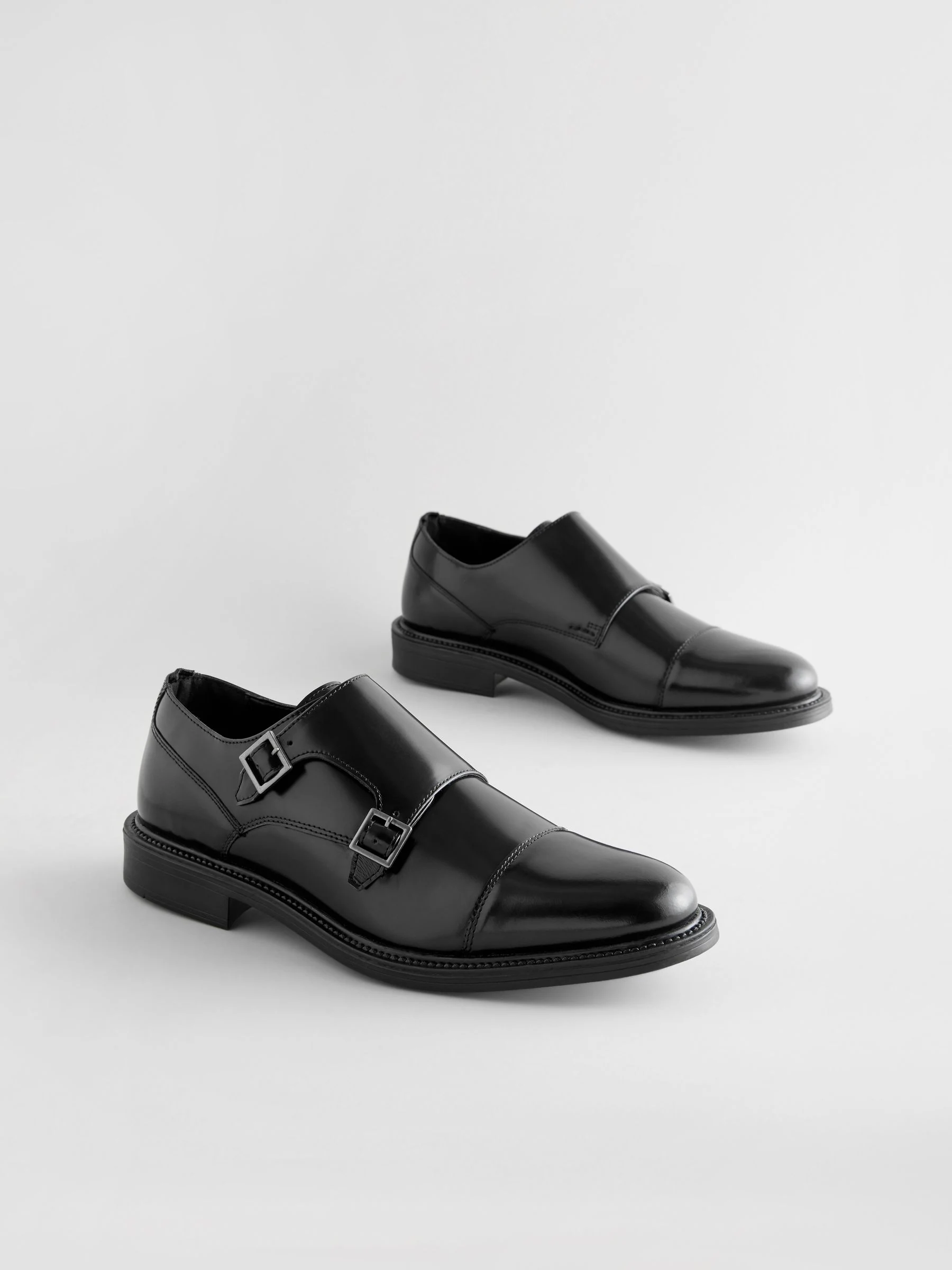 Zwart - Double Monk Shoes