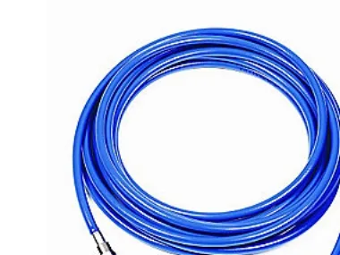 PUR arm. slange 3/8 x 20m - m/1625 kobling og nippel, maks 14bar, t/luft
