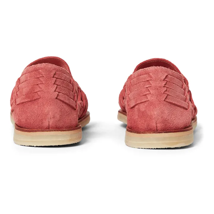 Mapache Sandales Alegre Suede | Rouge framboise