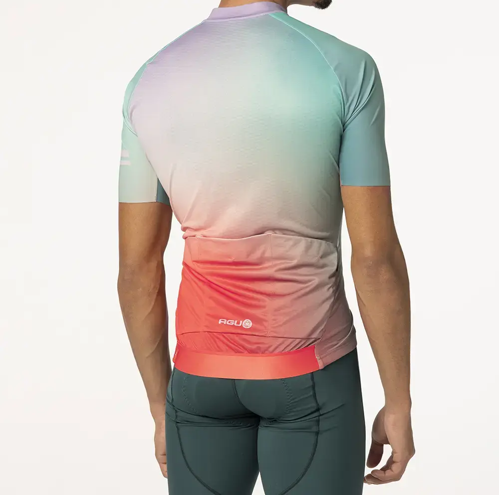 AGU Gradient Performance Fietsshirt Korte Mouwen Groen/Multi Heren