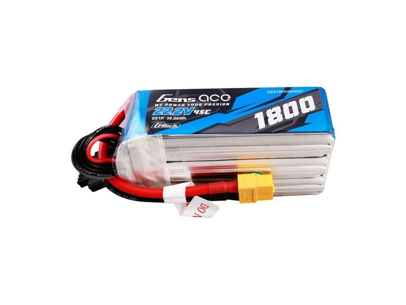 Gens ace RC-Akku LiPo 1800 mAh 22.2 V 45C G-Tech 6S LiPo Akku mit XT60 Stecker