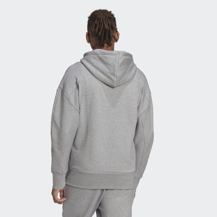 adidas Sweat à Capuche Studio Lounge Fleece - Gris