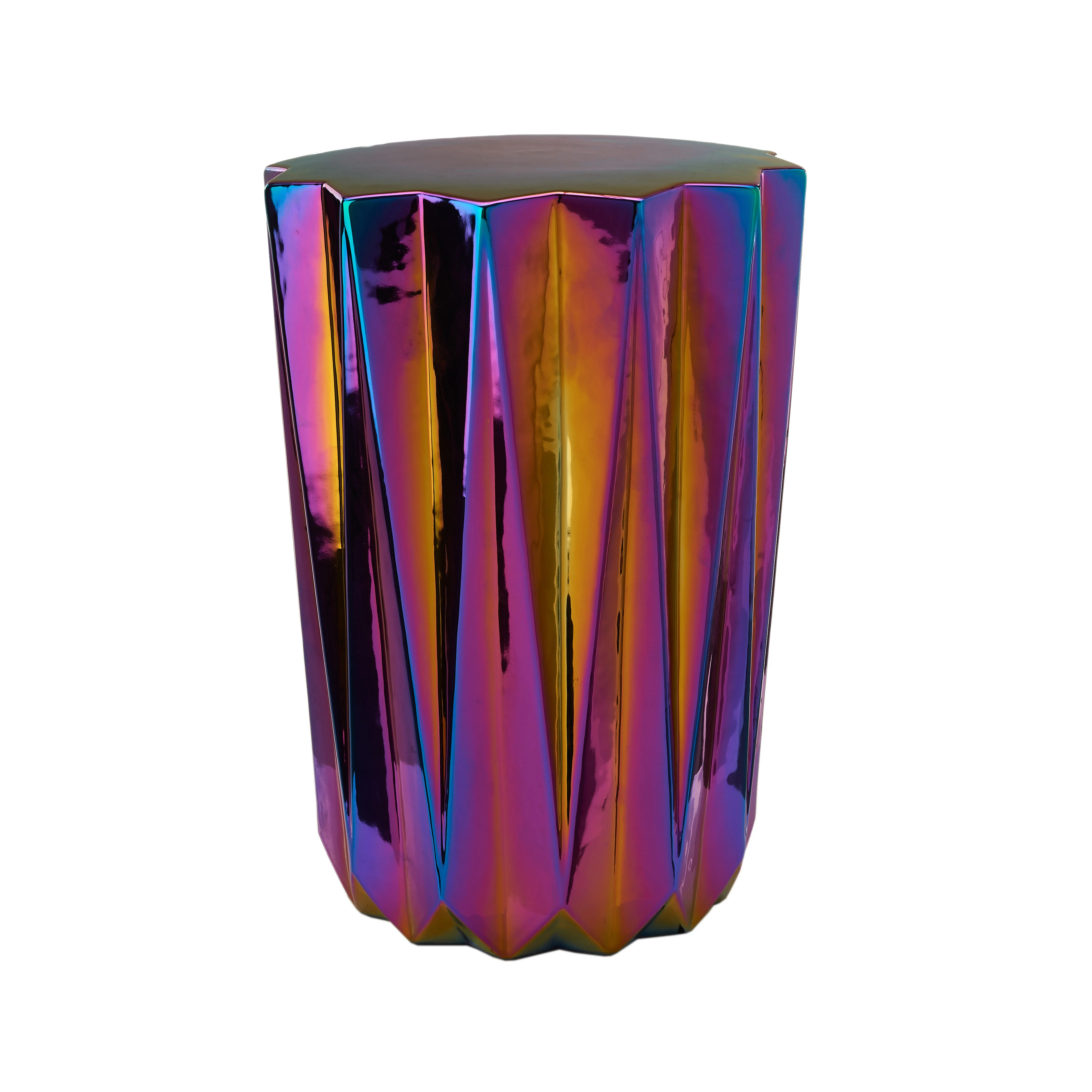 OILY FOLDS - Tabouret céramique | Multicolore