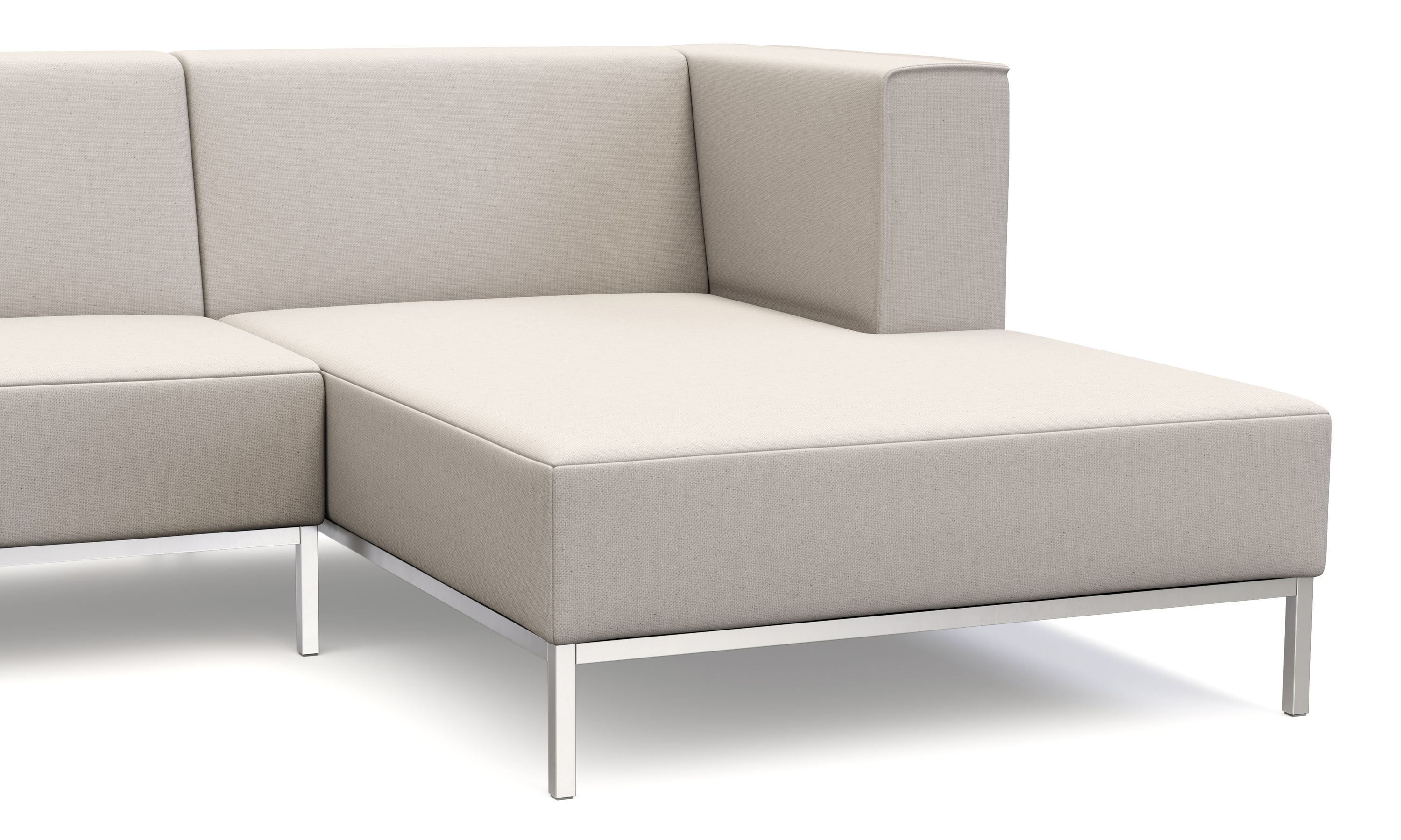 Ecksofa ALEXANDER rechts beige