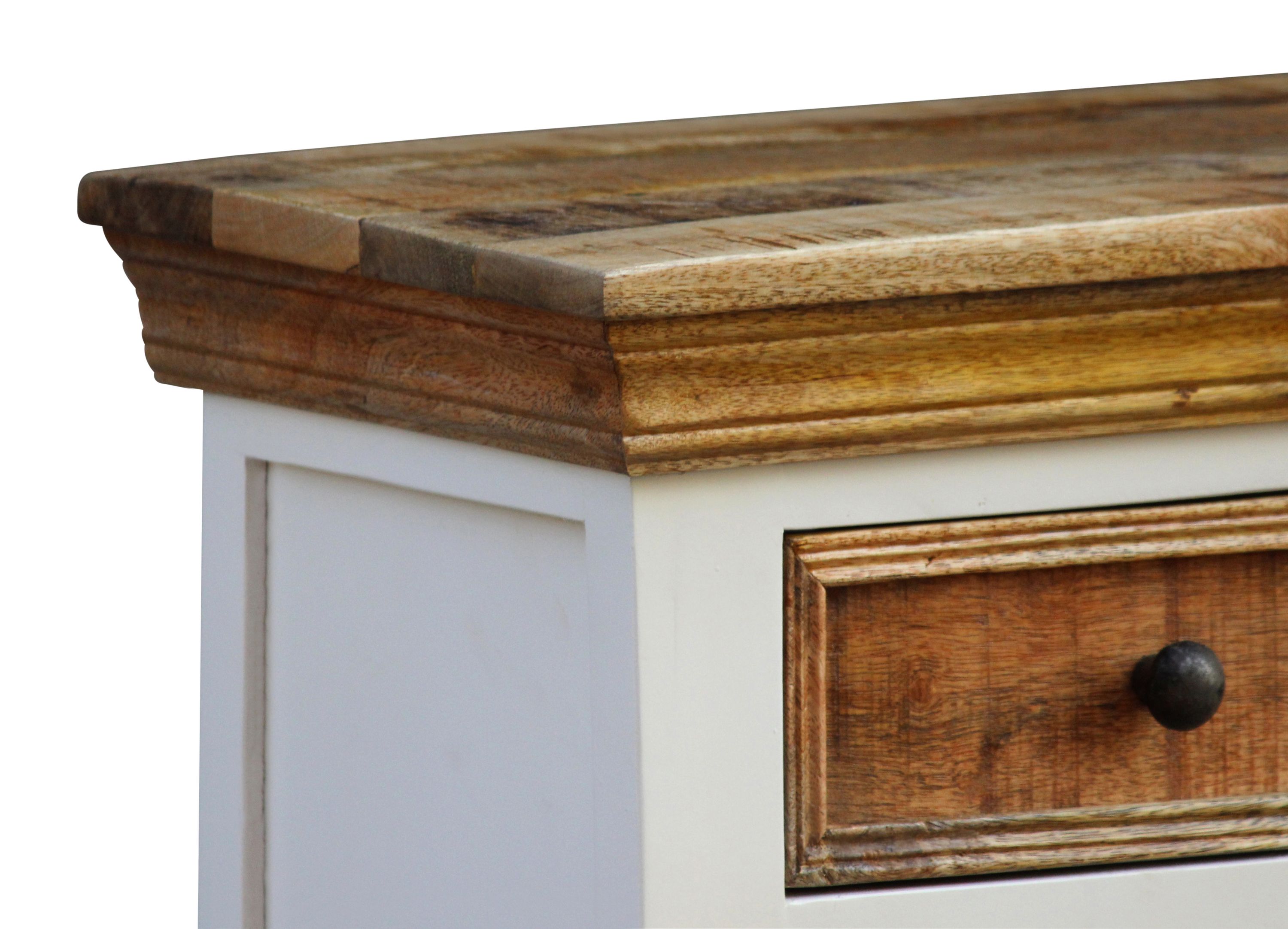 Beistellschrank Holz Vintage ALEXIS 45 x 80 cm