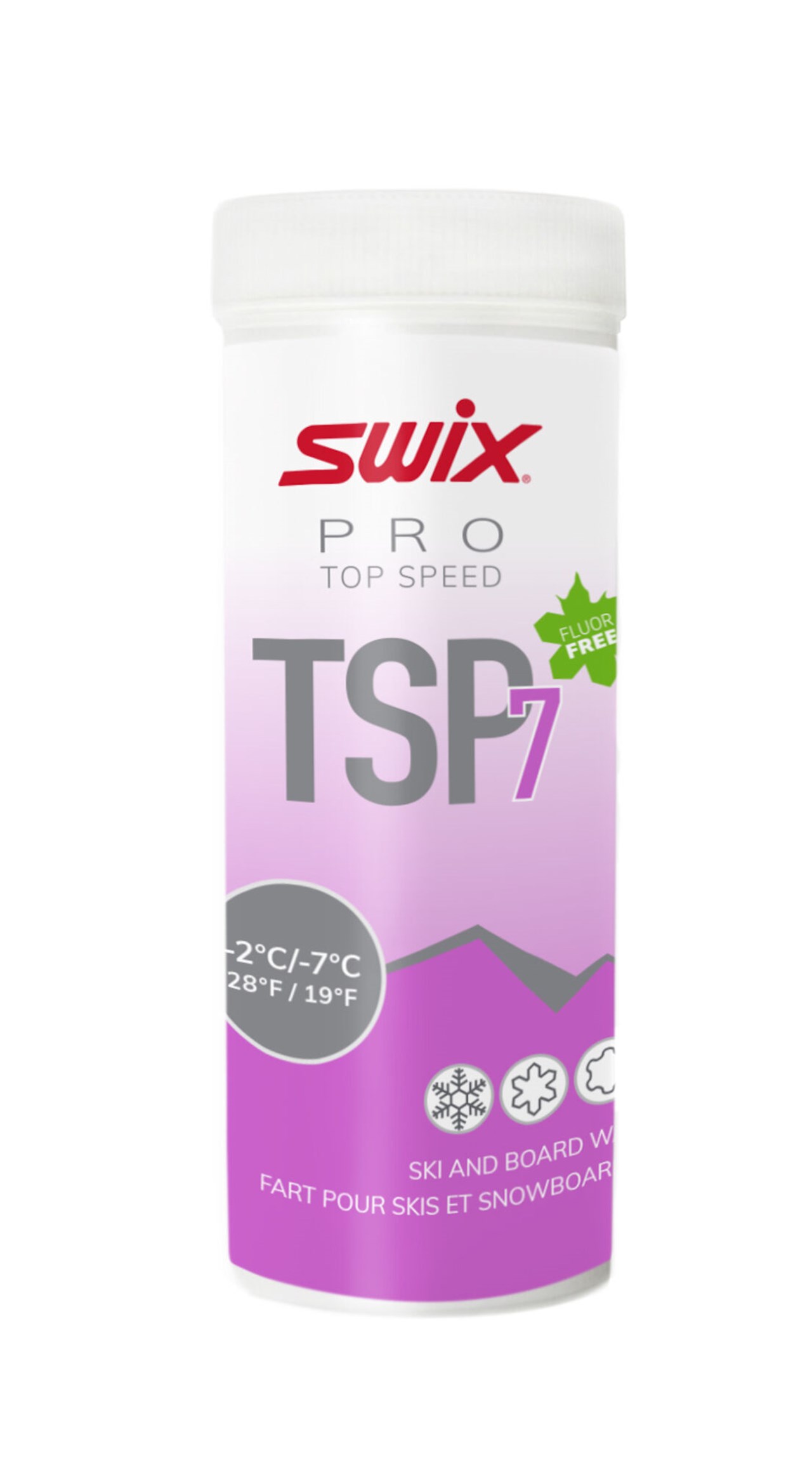 Swix Top Speed 7 Pulver 40g Allsidig pulver egnet for normale vinterforhold under frysepunktet