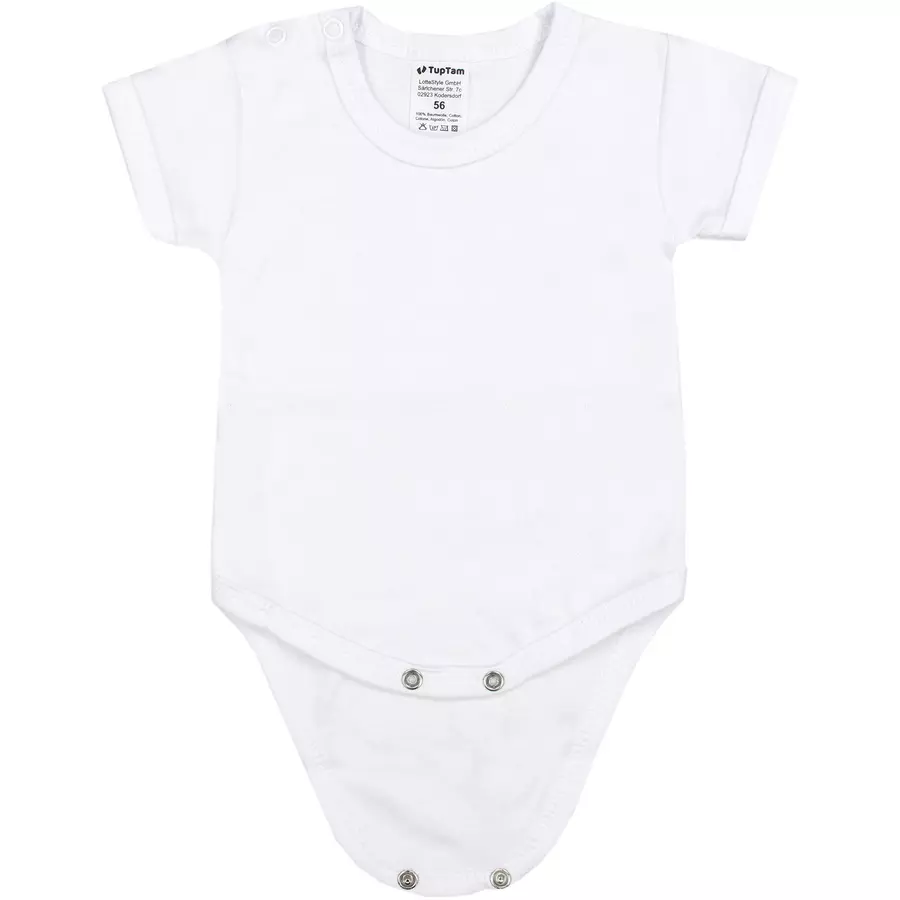 TupTam Jungen Baby Body Kurzarm 5er Pack weiß