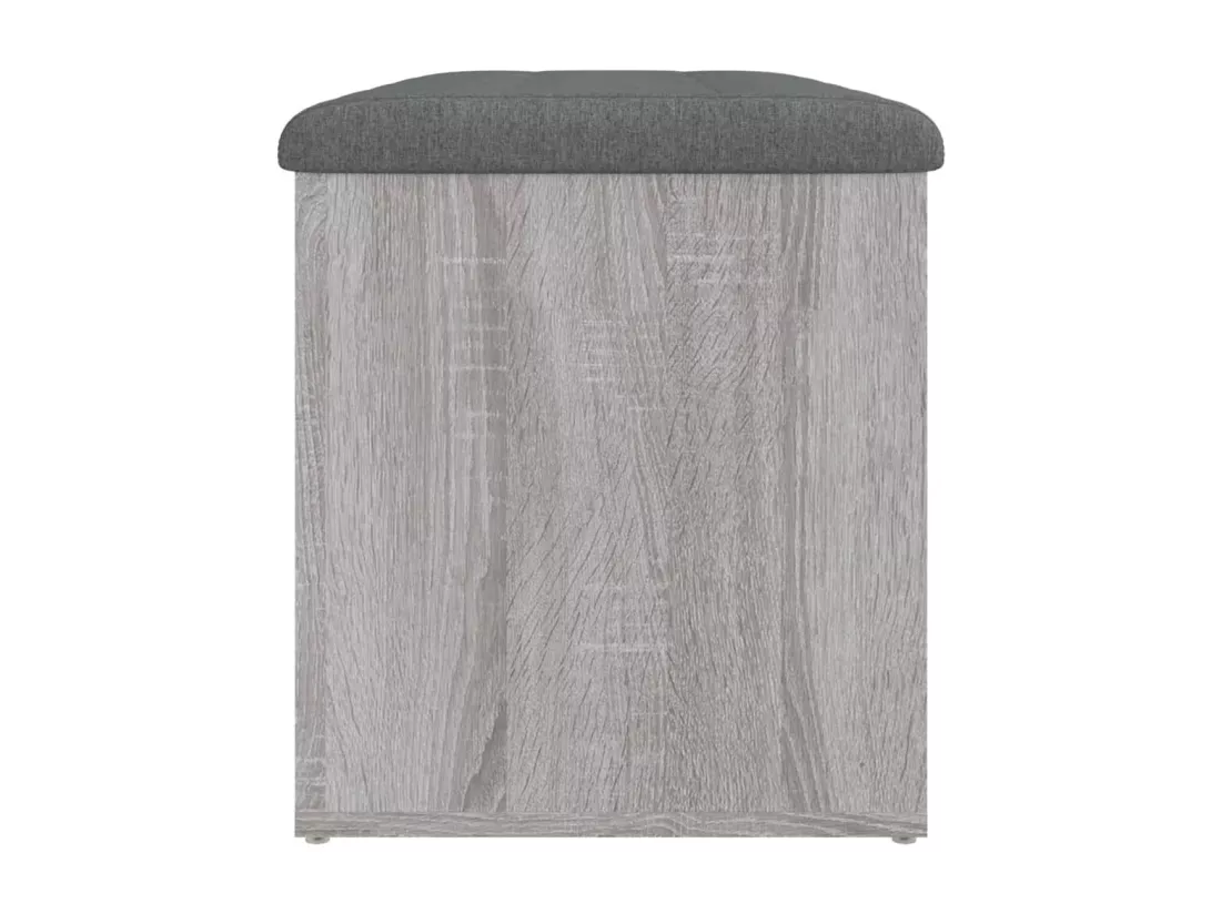 Banc de rangement sonoma gris 82x42x45 cm Bois d'ingénierie